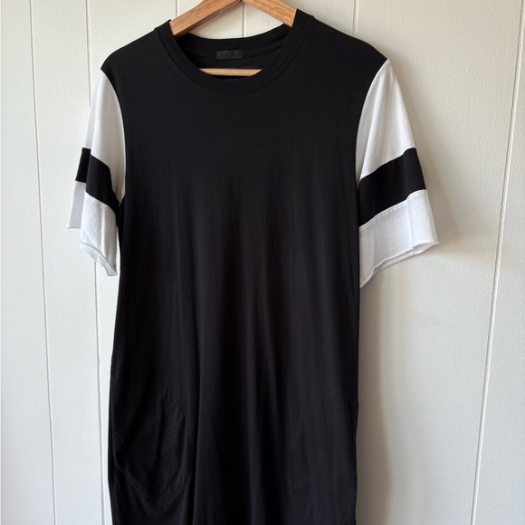 ATM Anthony Thomas Melillo Jersey Striped Sleeve Mini Dress | Size Small - Picture 3 of 11